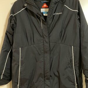 Columbia Water proof warm black jacket large for 13-16 year old boys.